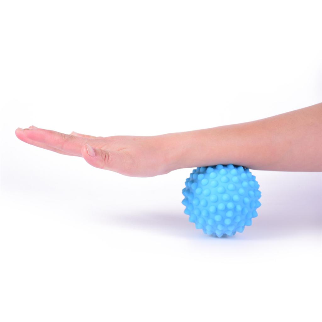 Hard Trigger Point Deep Tissue Spiky Massage Roller Ball with a Bag Blue