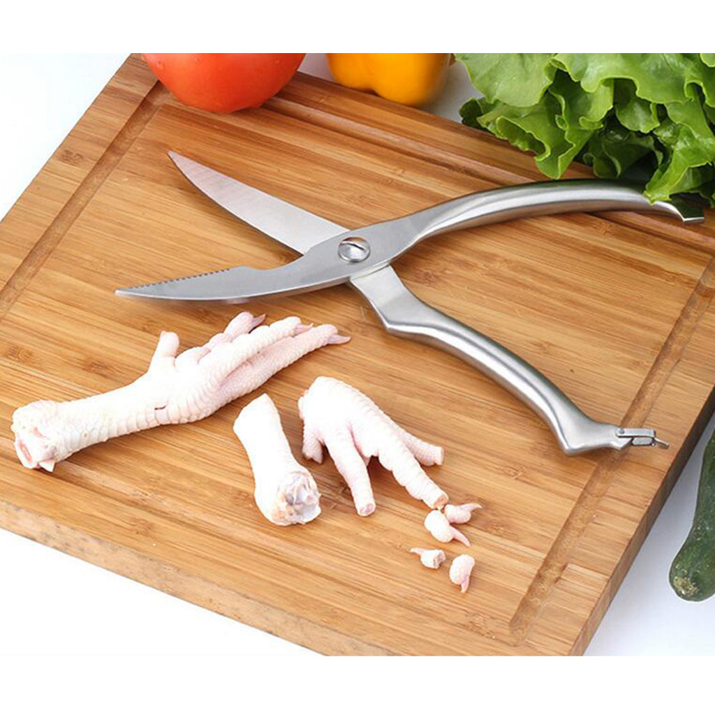 Poultry Shears Chicken Scissors Cutting Meat Cooking Cutlets Stainless Steel