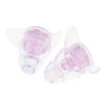 1 Pair Anti-noise Silicone Earplugs Hearing Protection Ear Plugs Purple