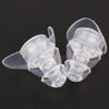 1 Pair Anti-noise Silicone Earplugs Hearing Protection Ear Plugs Clear