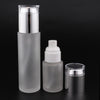 2 Pieces Glass spray Bottles Refillable Cosmetic Container 30ml/80ml Silve