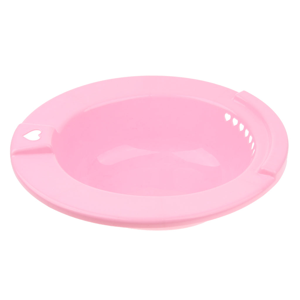 Hip Bath Tub Sitz Bath for Toilet Hemorrhoid Avoid Squatting Pink