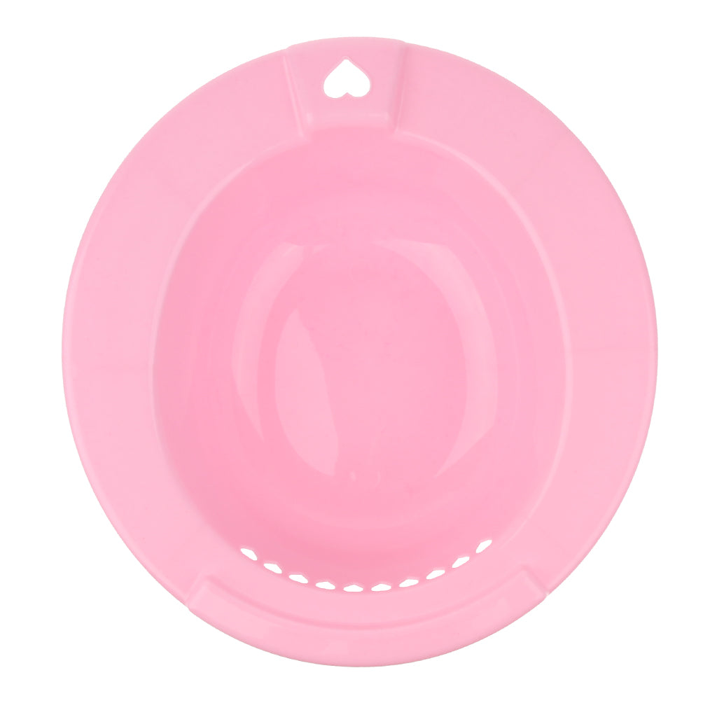 Hip Bath Tub Sitz Bath for Toilet Hemorrhoid Avoid Squatting Pink