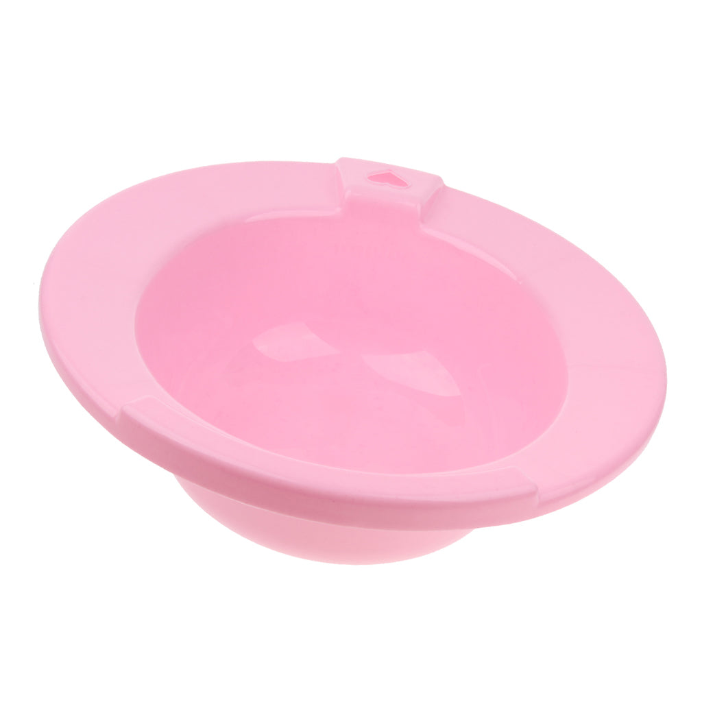 Hip Bath Tub Sitz Bath for Toilet Hemorrhoid Avoid Squatting Pink