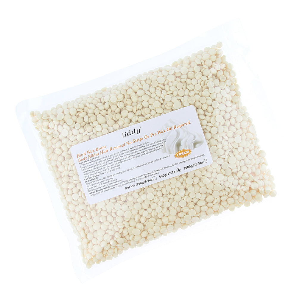 Wax Beans Hair Removal Face Leg Depilatory Hard Wax Pellets 500g  Cream