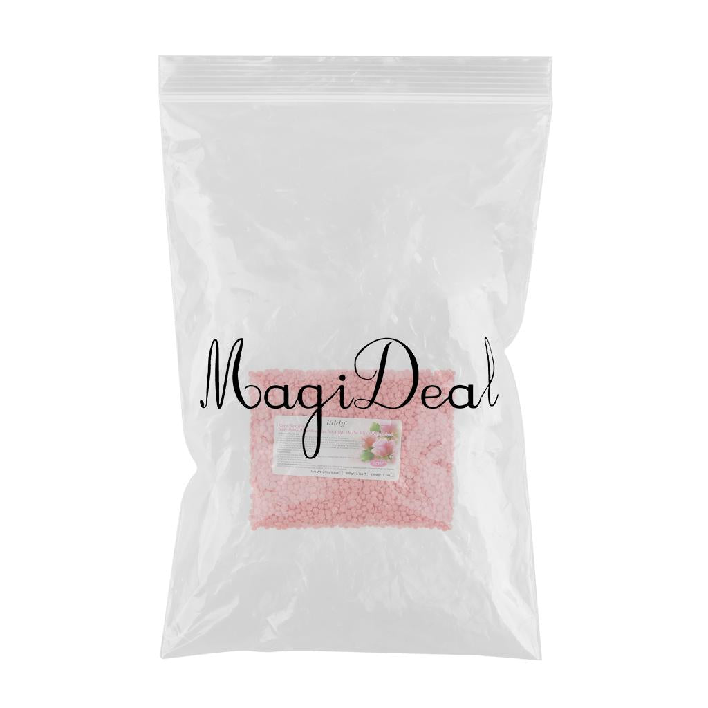 Wax Beans Hair Removal Face Leg Depilatory Hard Wax Pellets 500g  Rose