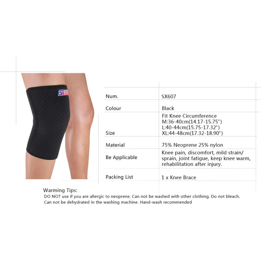 Ventilate Knee Support Brace Sports Knee Shin Protector Guards Wrapper M