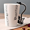 Ceramic Cup Coffee Mug Instrument Mug Creative Gift Black Guitar Stave 1