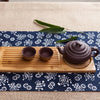 Taiwan Style Portable Autumn Cany Mat Bamboo Tea Tray Teaware Organizer S