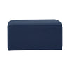 Ottoman Pouf Cover Footstool Slipcover Footrest Stool Protector Dark Blue