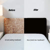 Bed Headboard Slipcover Stretch Dustproof Decor Slip Cover,1.5m Black