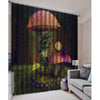 Colorful Digital Printing Mushroom curtain Insulated 3D Curtain Style-1