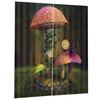 Colorful Digital Printing Mushroom curtain Insulated 3D Curtain Style-1