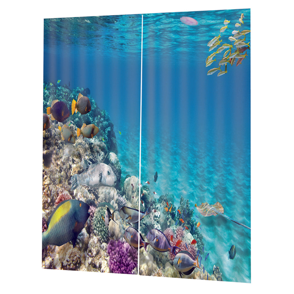 Sea World Digital Printing Thermal Insulated 3D Curtains Vine 140x100cm