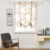 Peony Flower Roman Curtain Kitchen Window Blinds Curtains Yellow 60 x120cm