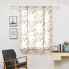 Peony Flower Roman Curtain Kitchen Window Blinds Curtains Yellow 60 x120cm