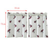 1Pcs Window Voile Sheer Curtain Valance Tiers 74x61cm_A