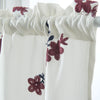 1Pcs Window Voile Sheer Curtain Valance Tiers 74x61cm_A