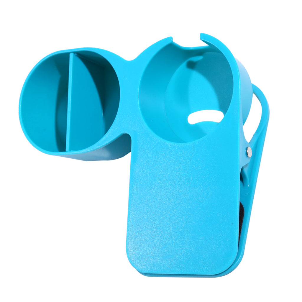 Multi-functional Home Office Table Desktop Cup Holder Clamp Clip Blue