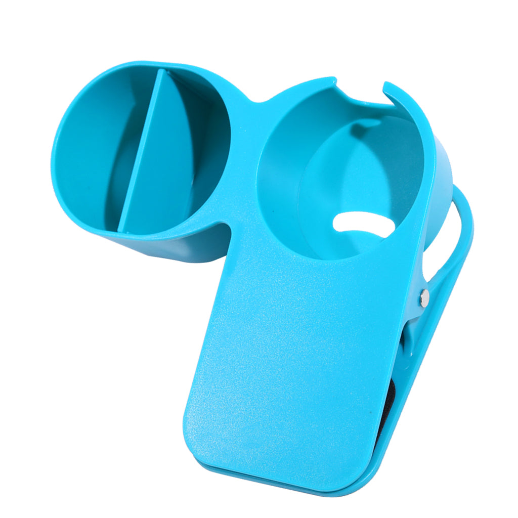 Multi-functional Home Office Table Desktop Cup Holder Clamp Clip Blue