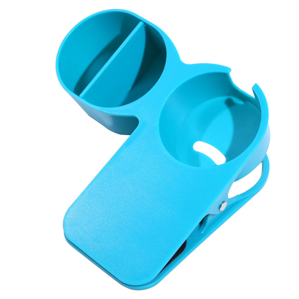 Multi-functional Home Office Table Desktop Cup Holder Clamp Clip Blue