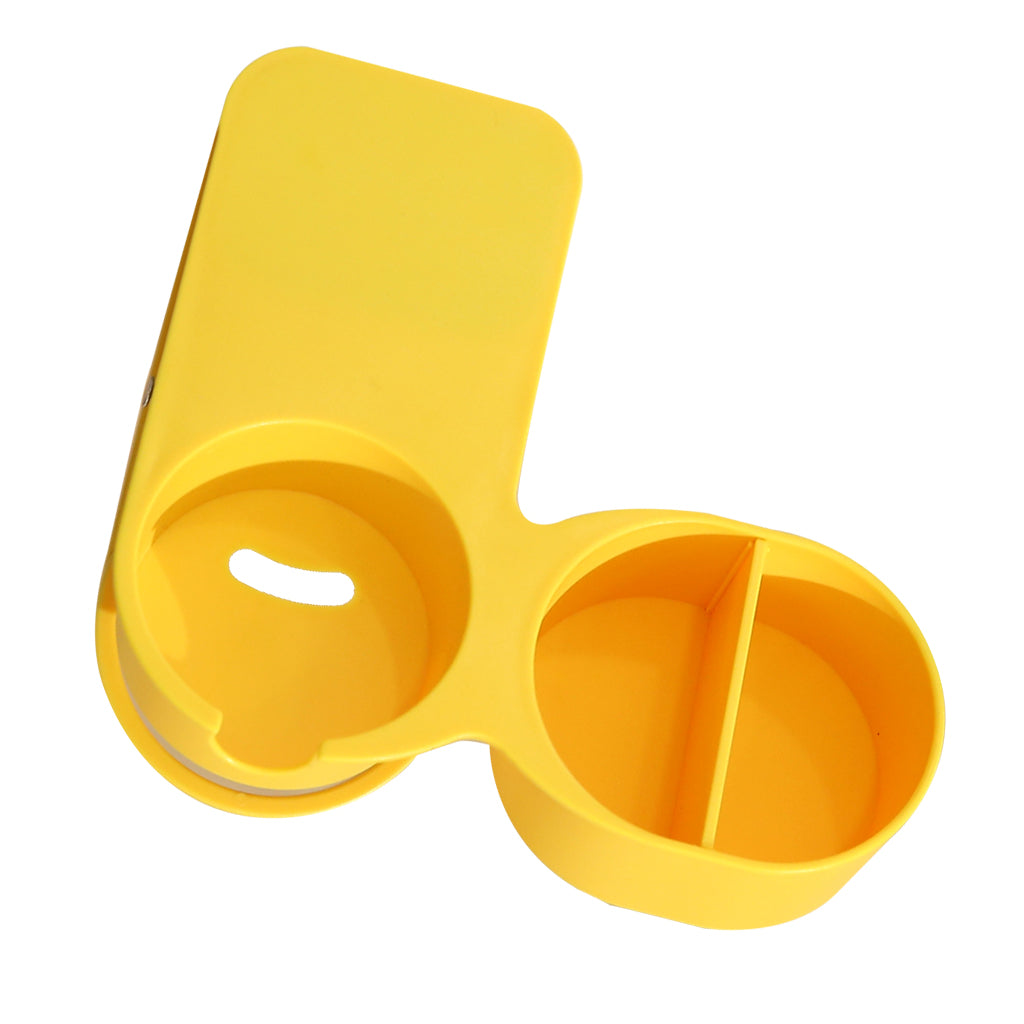 Multi-functional Home Office Table Desktop Cup Holder Clamp Clip Yellow