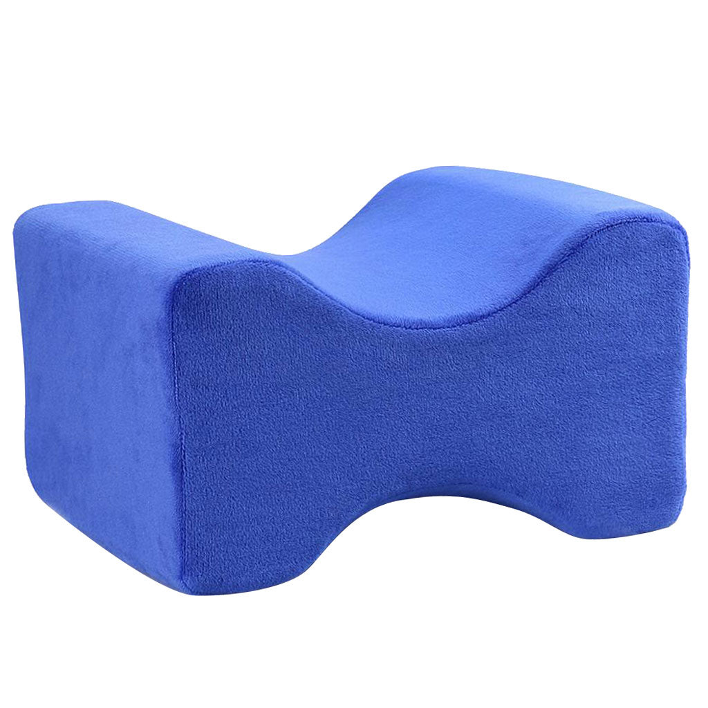 Super Comfort Memory Foam Leg Pillow Side Sleep Knee Pillow Sapphire Blue