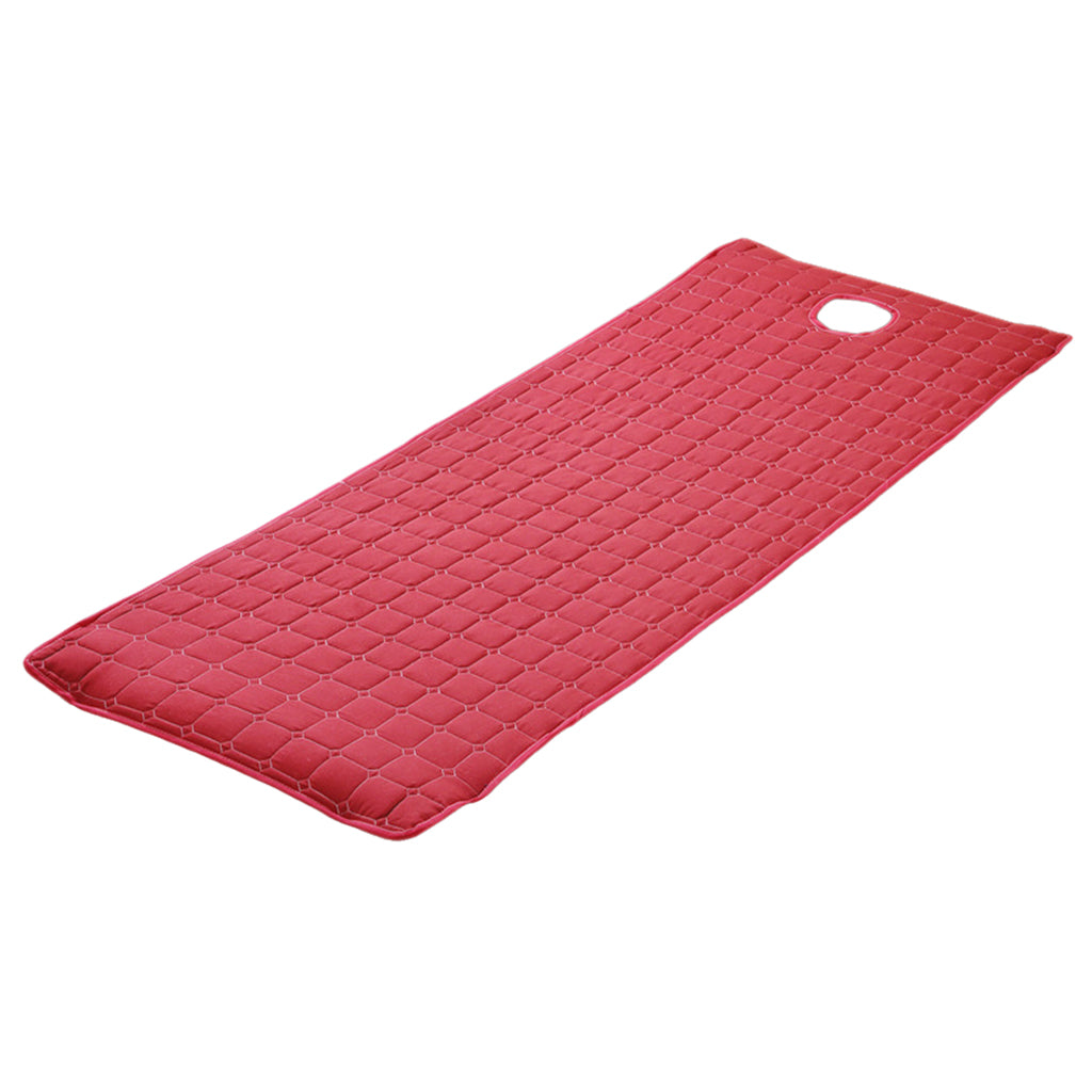 Non-slip Massage Table Sheet Cover with Elastic Band 190x80cm Wine Red