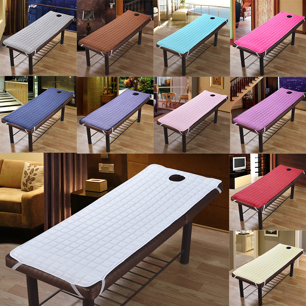 Non-slip Massage Table Sheet Cover with Elastic Band 190x80cm White