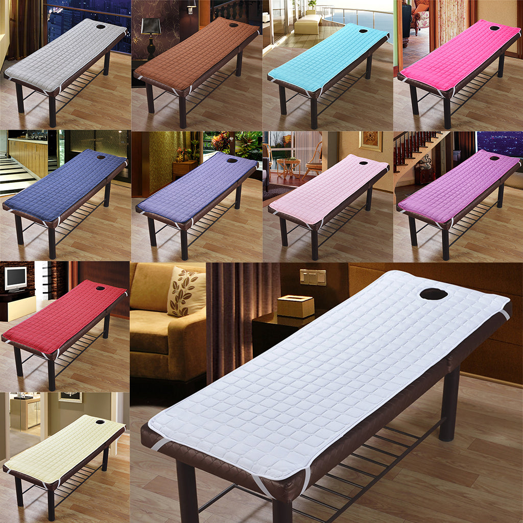 Non-slip Massage Table Sheet Cover with Elastic Band 190x80cm White