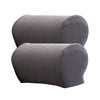 1 Pair Furniture Sofa Armrest Covers with 10 Twist Pins Gray