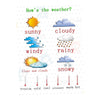 Kids Toddlers earning Poster Preschool Educational Wall Posters Weather_2