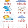 Kids Toddlers earning Poster Preschool Educational Wall Posters Weather_2