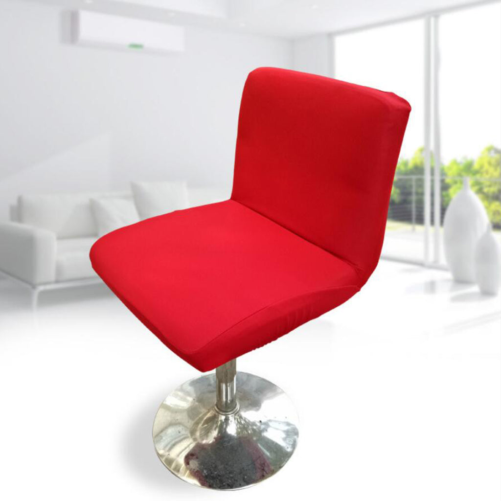 Stretch Spandex Thicken Dining Chair Covers Bar Stool Slipcovers Red