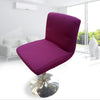 Stretch Spandex Thicken Dining Chair Covers Bar Stool Slipcovers Purple