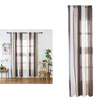 Window Sheer Curtains Rod Pocket Faux Linen Voile Curtains 100x200cm Color_6