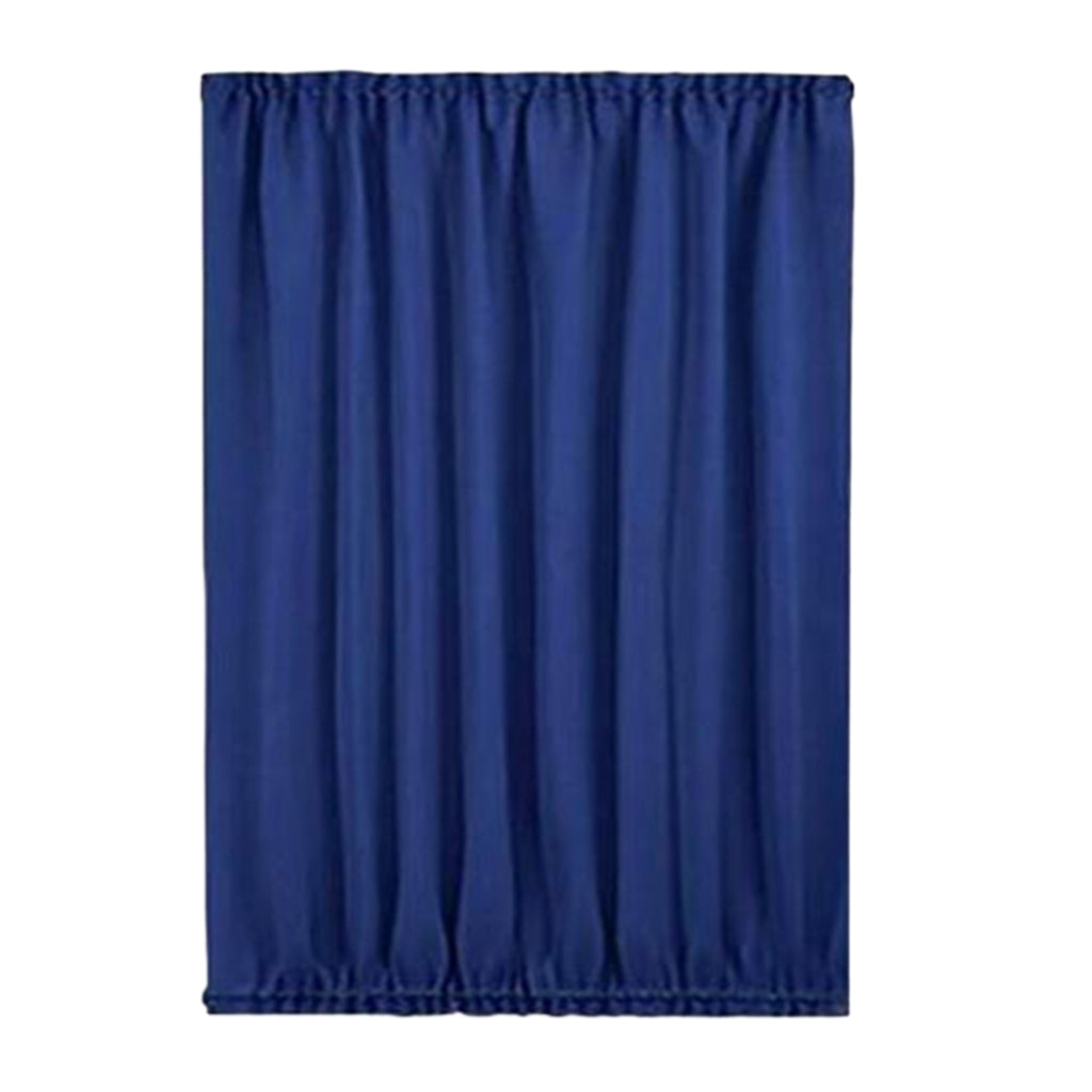 Light Reducing Thermal Insulated French Glass Door Curtain Panel  Dark Blue