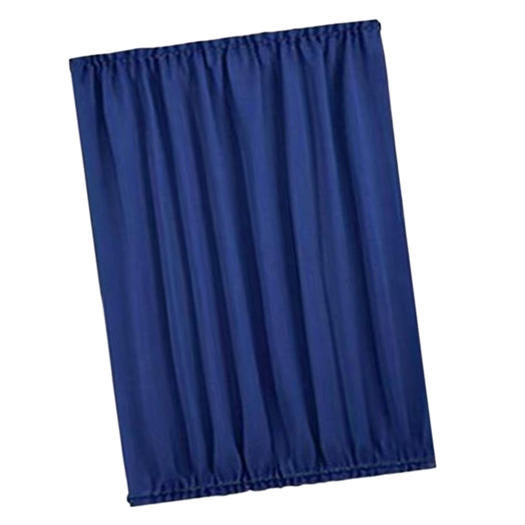 Light Reducing Thermal Insulated French Glass Door Curtain Panel  Dark Blue