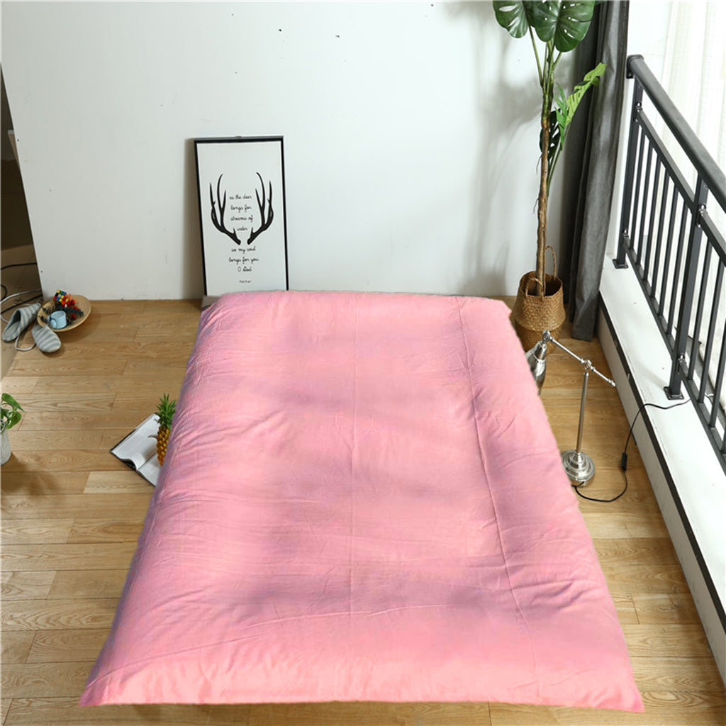 Cotton Tatami Mattress Cover Bedspread Floor Mat Coverlet 120x200cm Pink