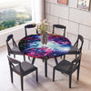 Elastic Edged Waterproof Backed Fitted Table Cover Cloth Starry Sky B 1.2m