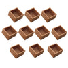 10 Pieces Table Chair Leg Floor Protectors Square 48-55mm