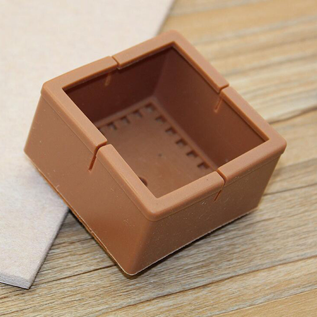 10 Pieces Table Chair Leg Floor Protectors Square 48-55mm