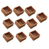 10 Pieces Table Chair Leg Floor Protectors Square 48-55mm