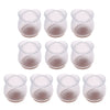 10 Pieces Clear Chair Leg Floor Protectors Furniture Pads Round Leg 52-58mm