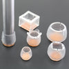 10 Pieces Clear Chair Leg Floor Protectors Furniture Pads Round Leg 52-58mm