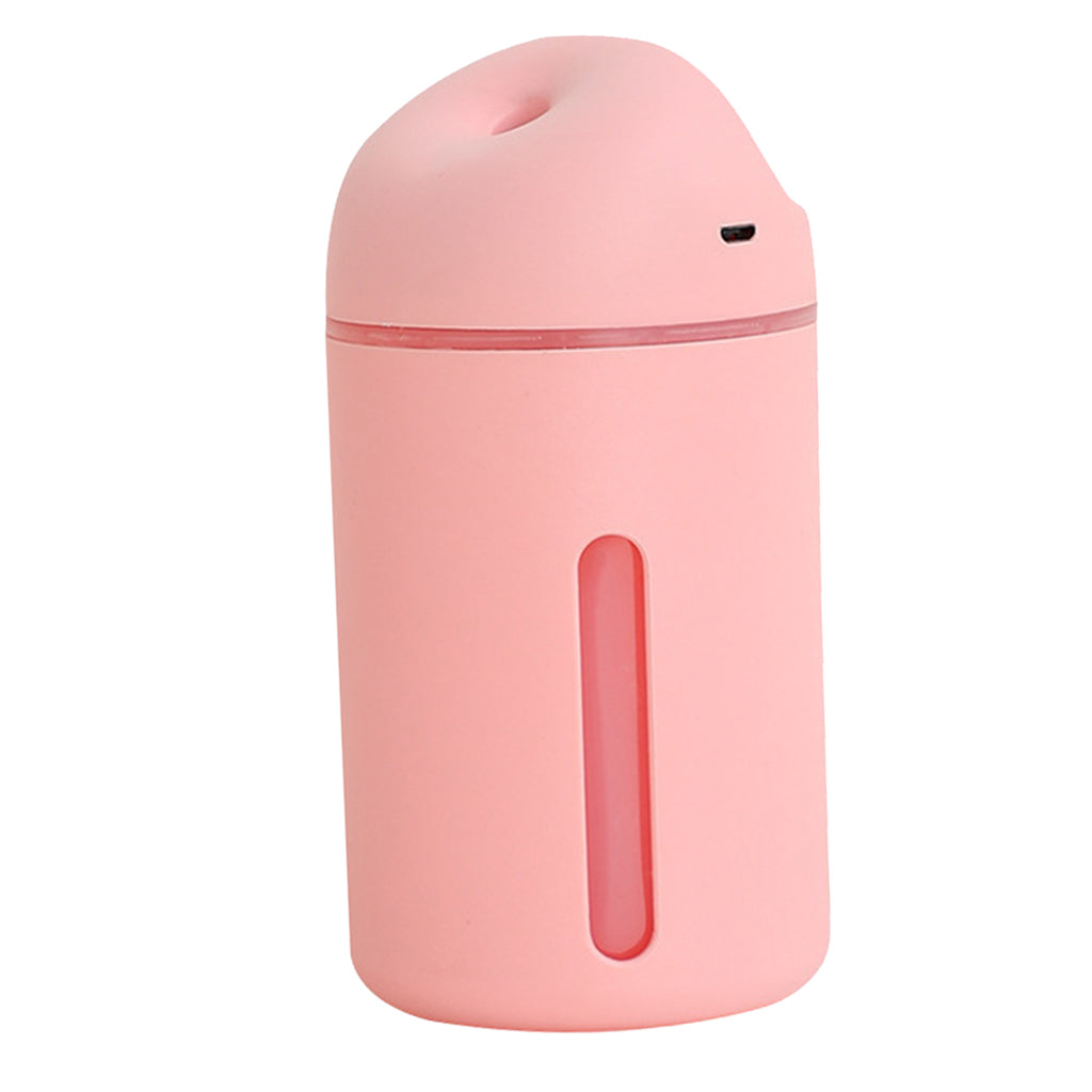 Mini USB Diffuser Car Ultrasonic Mist Humidifier Air Diffuser w light Pink