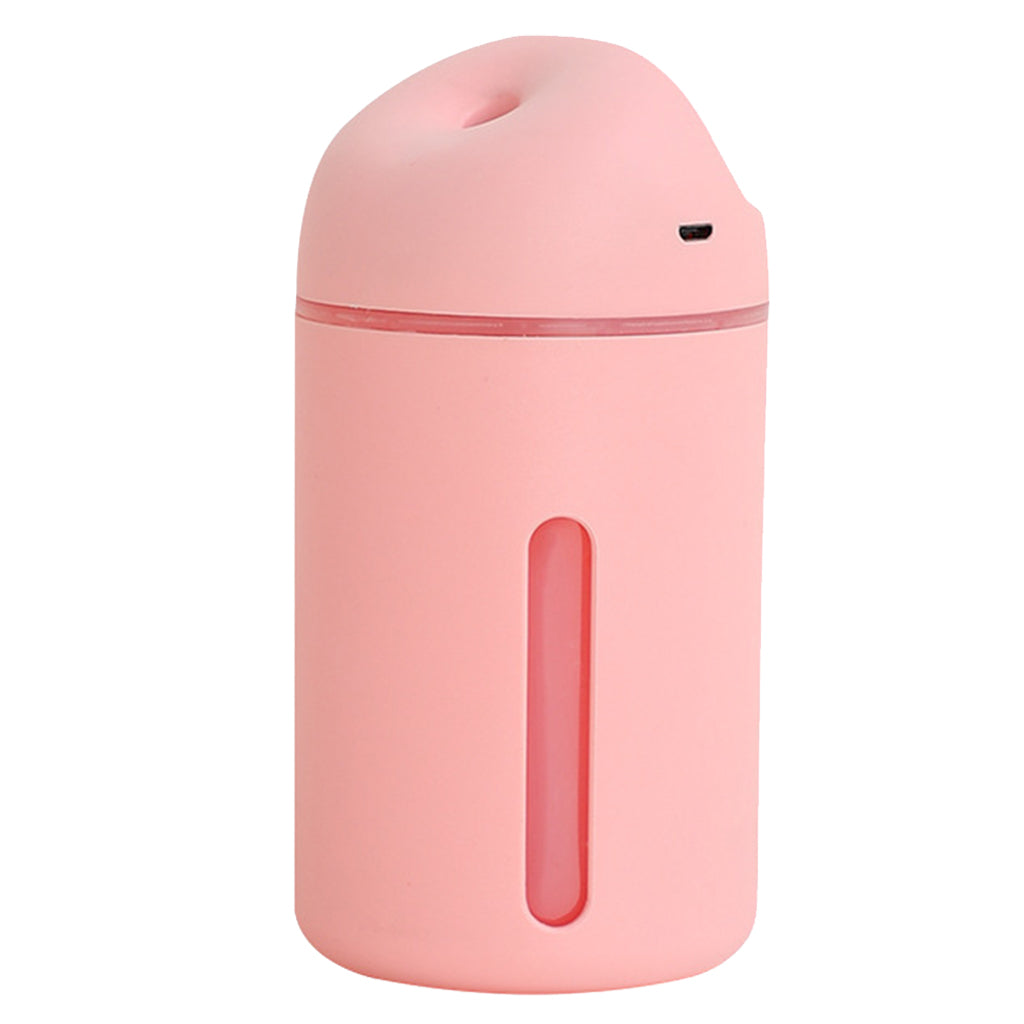 Mini USB Diffuser Car Ultrasonic Mist Humidifier Air Diffuser w light Pink