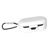 For QCY T1S/QS2 Earbuds Cover Bluetooth Earphone Case Cover Protective Case Arctic White+anti-lost buckle