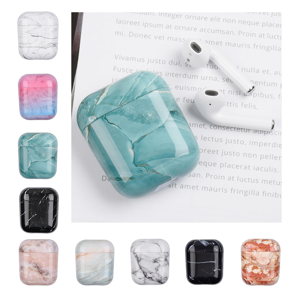 Marble Hard Earphone Case Bag Protective Cover Shell For AirPod 1/2 Gen S01