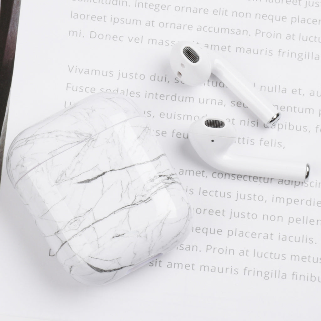 Marble Hard Earphone Case Bag Protective Cover Shell For AirPod 1/2 Gen S01